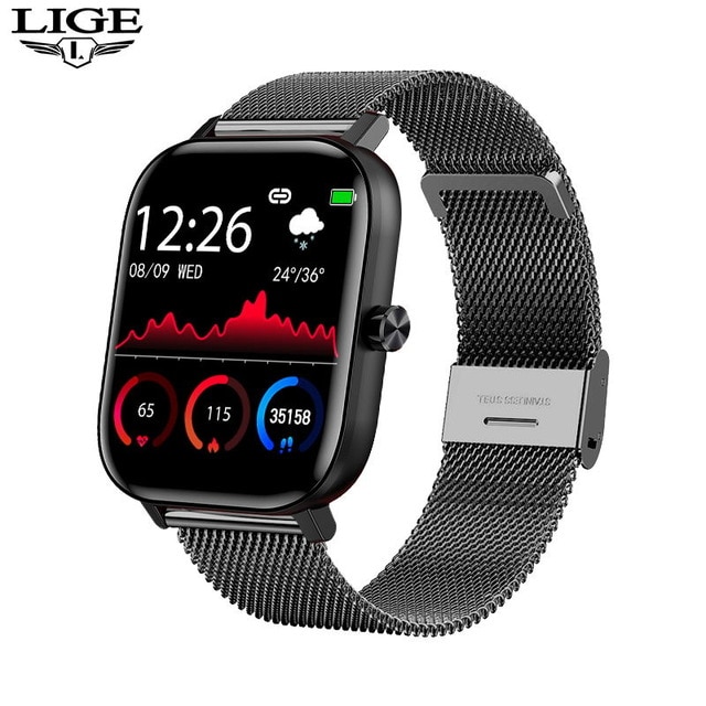 Novo aplicativo gps nadar relógio inteligente senhora feminino conectar  smartwatch masculino freqüência cardíaca esporte reloj para